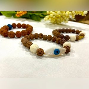 Lava stone bracelets .